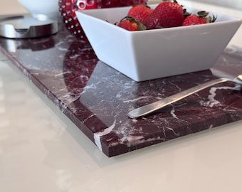Custom size | Rosso Levanto Polished Marble | Night Stand Top, Marble Shelf, Radiator Top, Dresser Top, Coffe Table