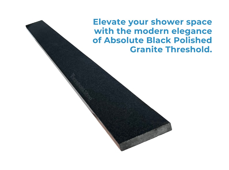 Absolute Black Granite Threshold for Shower Curb Top, Window Sill