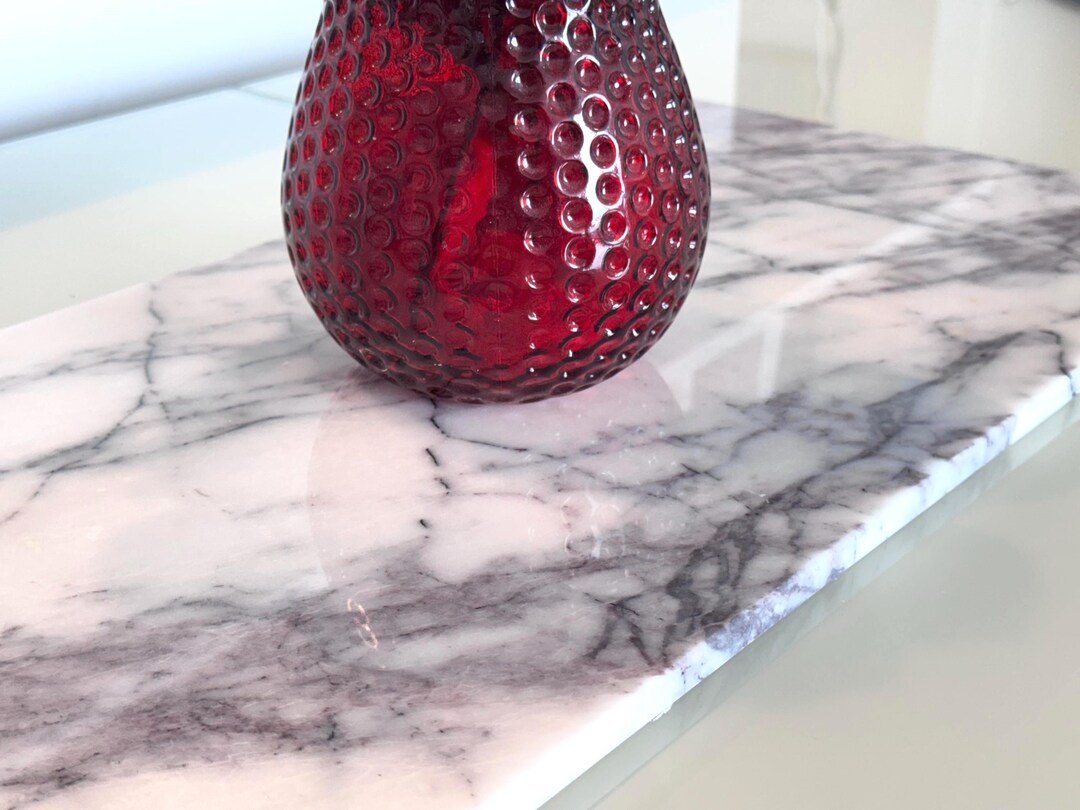 Marble Radiator Table Custom Size | Lilac White Polished Marble | Night Stand Top, Marble ...