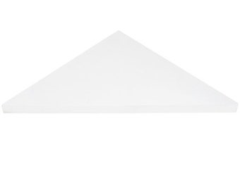 Super White Engineered Marble Triangle Shower Corner Seat