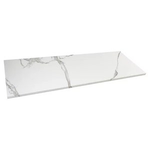 Custom Size | Shower Bench Seat Calacatta Engineered Marble