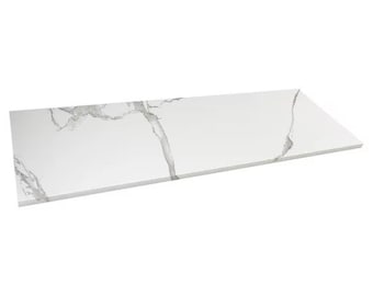Custom Size | Shower Bench Seat Calacatta Engineered Marble