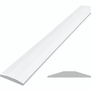 Threshold.Shop | 4x36 | Double Hollywood Super White Engineered Marble Threshold for Floor Transitions | Custom Cut Lenght