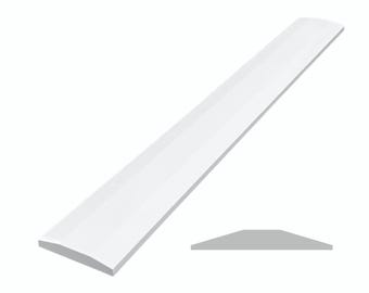 Threshold.Shop | 4x36 | Double Hollywood Super White Engineered Marble Threshold for Floor Transitions | Custom Cut Lenght