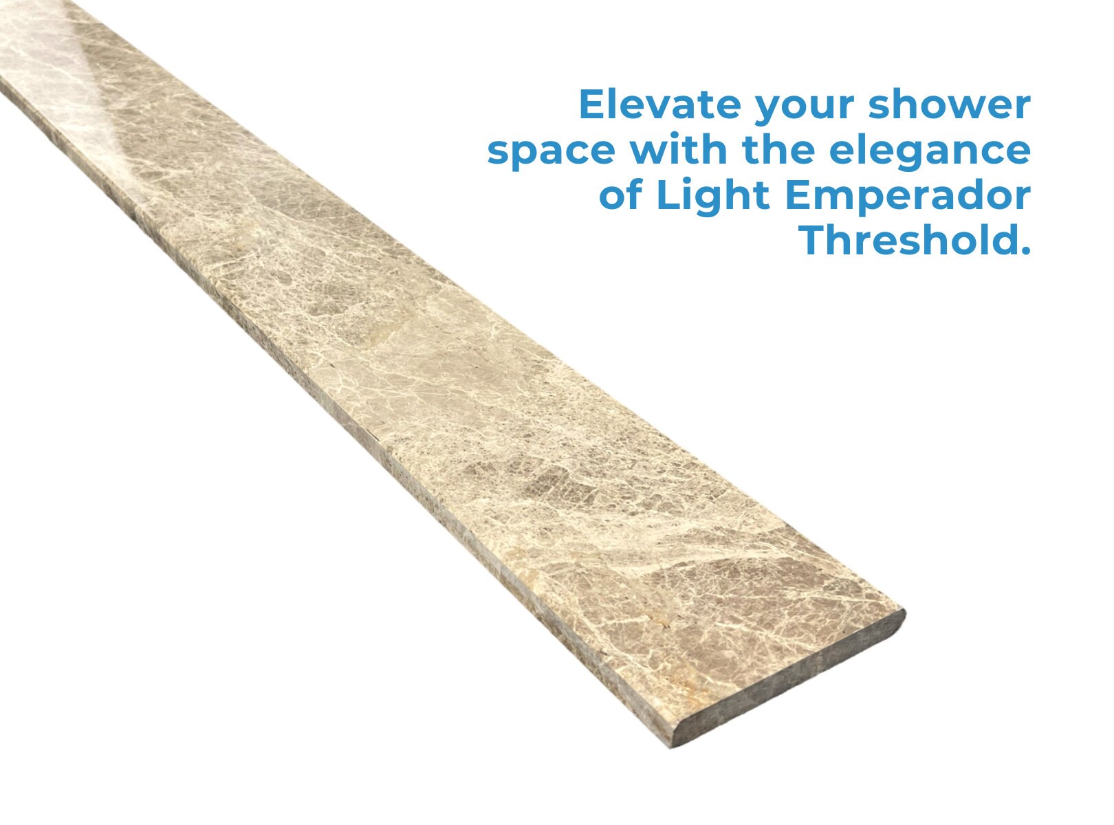 Light Emperador Marble Threshold for Shower Curb, Window Sill, Floor