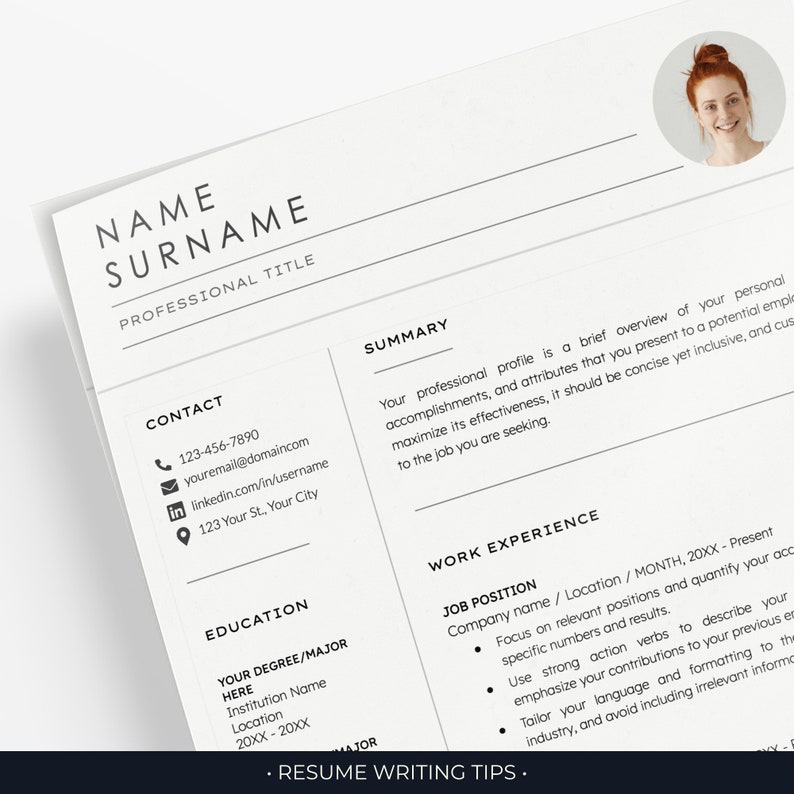 google-docs-resume-template-with-photo-cv-template-with-photo-google