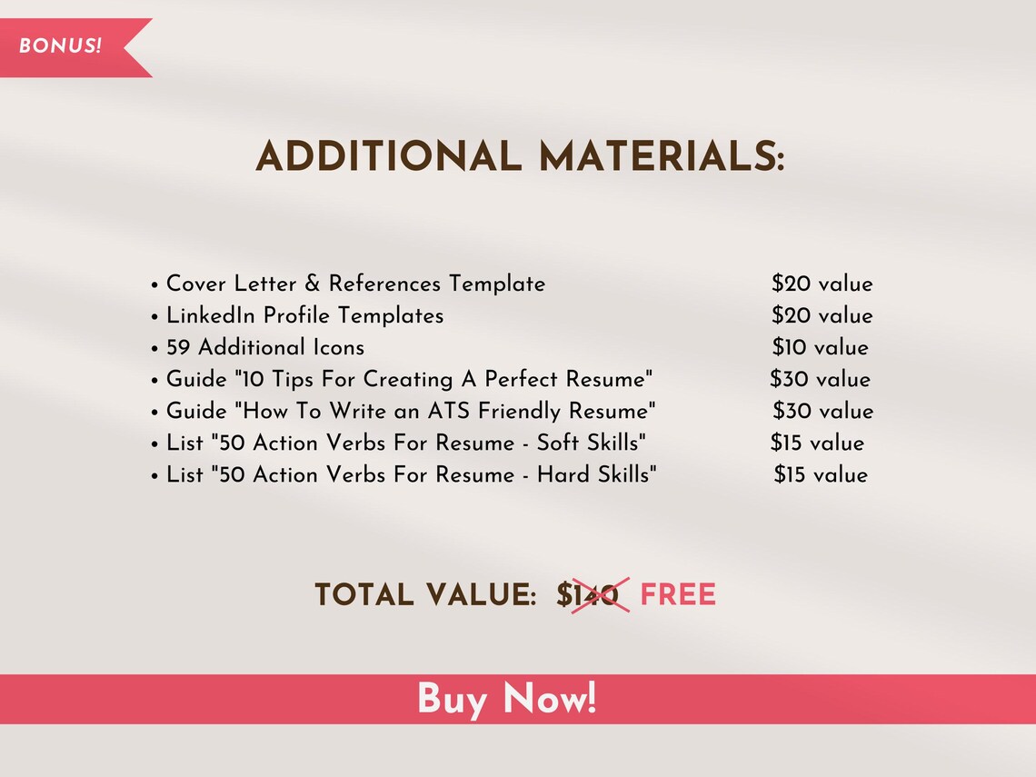 ATS Resume Template Word, Google Docs, ATS Friendly Resume Template