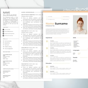 Clean Modern Resume Template CV Template Cover Letter References for MS Word Instant Digital Download Resume Template Word