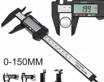 Ingco Digital Caliper Measuring Tool, 6 Inch Electronic Micrometer Caliper With Large LCD Screen, Stainless Steel, Waterproof, Inch/Metric Price In Egypt | Amazon Egypt
