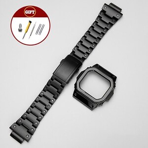 For Casio G-SHOCK metal case strap stainless steel Suit DW5600/GW-M5610/5000  GW-B5600