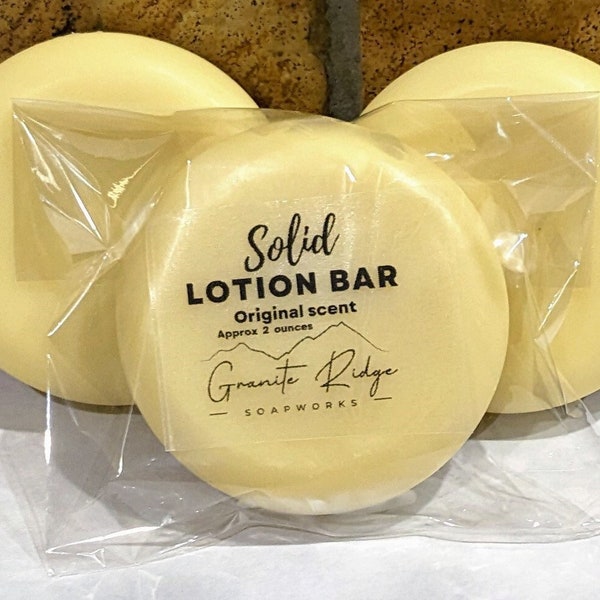 Lotion Bar, Skin loving bar, Small Batch, Zero Waste Packaging, No plastic bottle