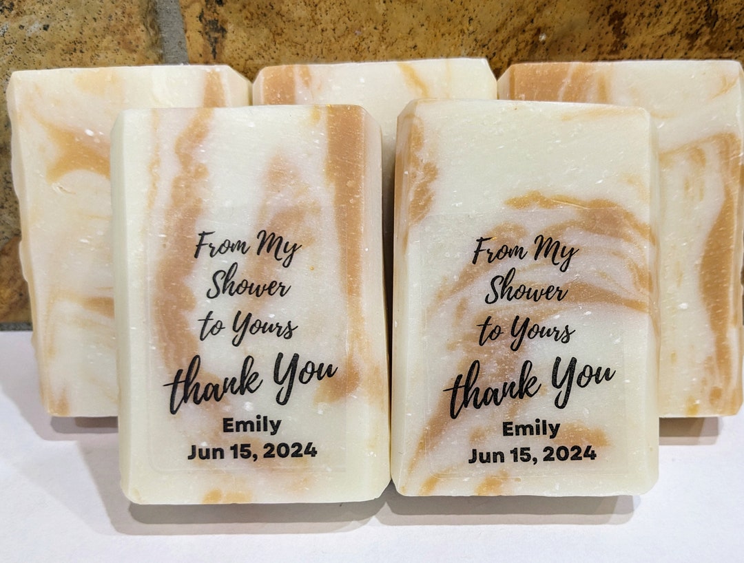 Bridal Shower or Wedding Favor Soaps, Customized, Handcrafted Artisan ...