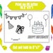 Printable Birthday Card 5"x7", Colouring Birthday Card, Printable Card ...