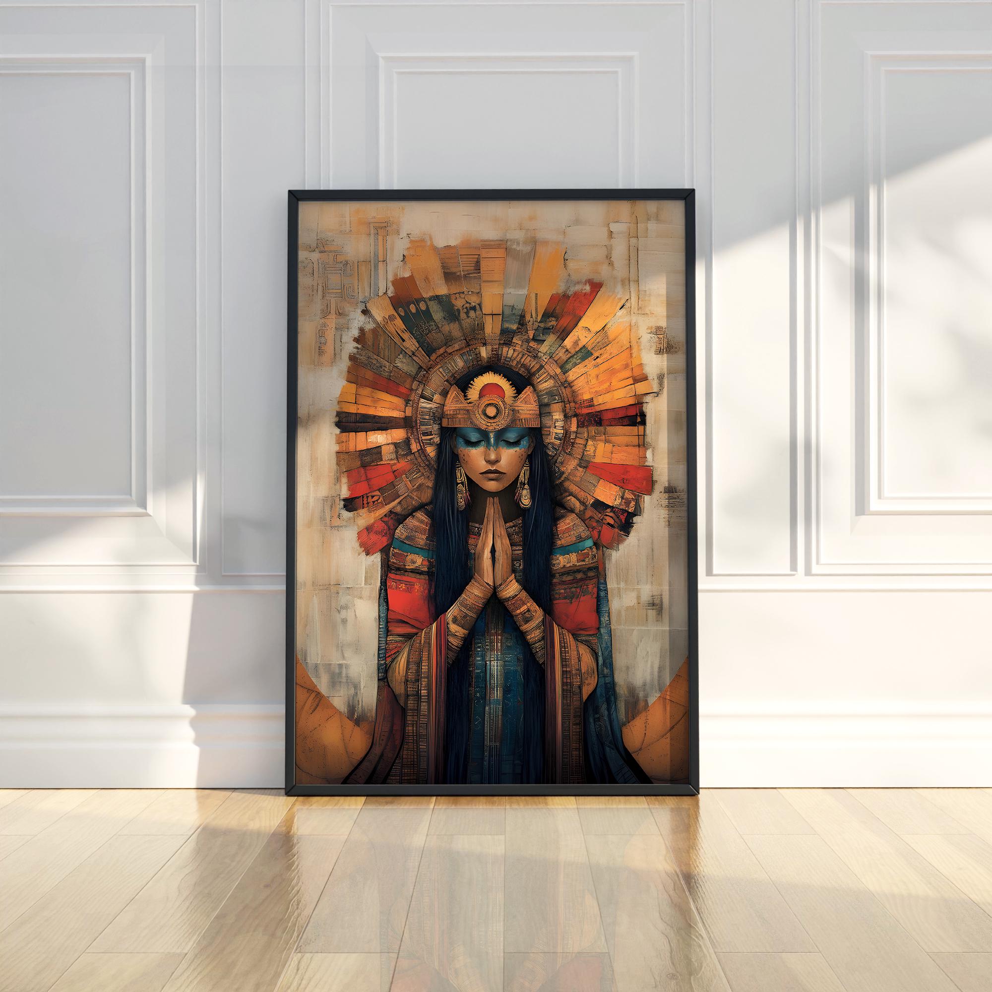 Pachamama Wall Art Incan Goddess of Fertility and Harvest Incan ...