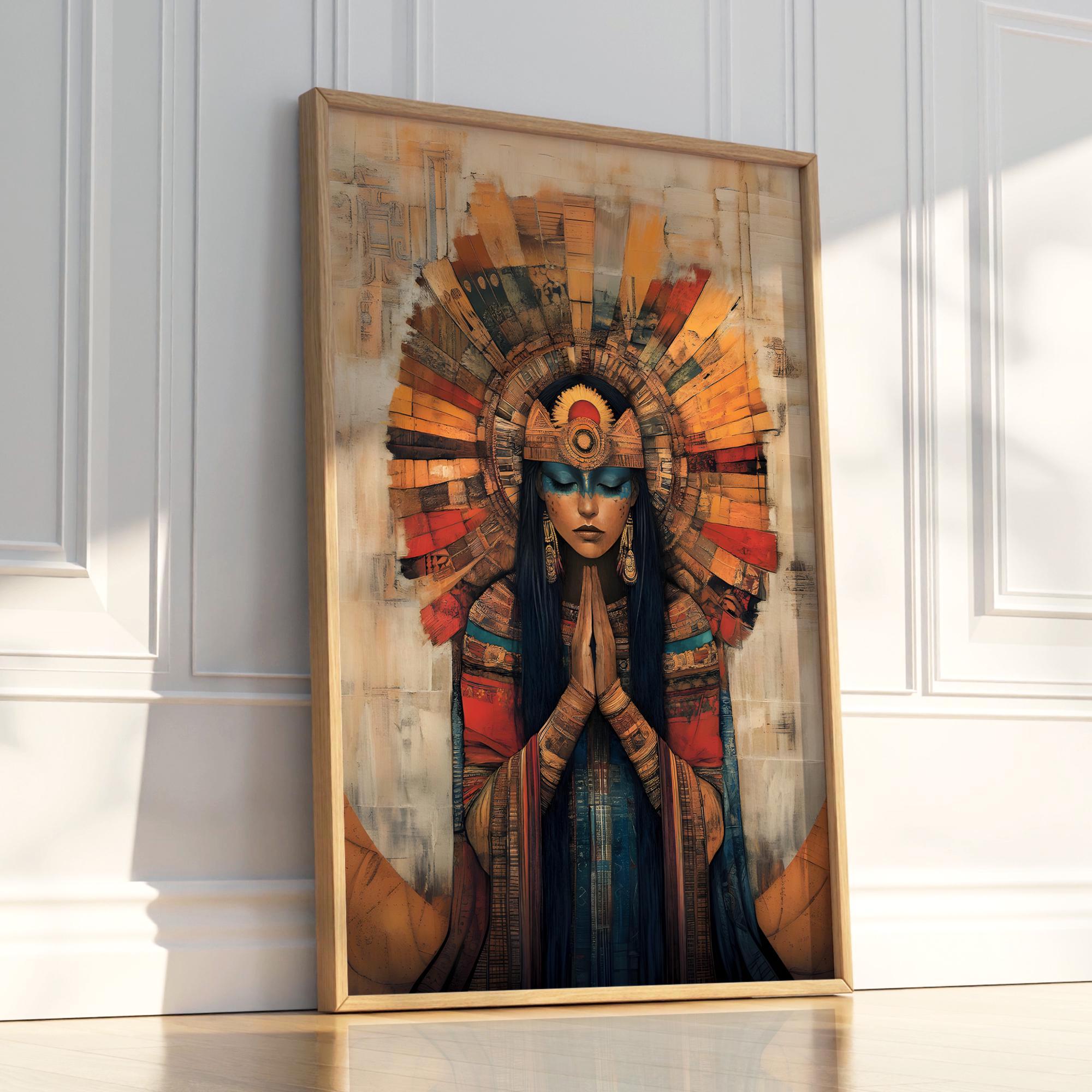 Pachamama Wall Art Incan Goddess of Fertility and Harvest Incan ...