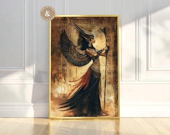 Bastet Wall Art Egyptian Goddess Physical Print Divine Feminine Art Egyptian Mythology Goddess Poster Ancient Egypt Decor