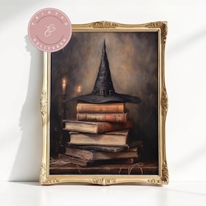 Halloween Wall Art Physical Print Witchy Spells Shipped Prints Vintage Neutral Witch Wall Art Witch Art Prints Printables Halloween Painting