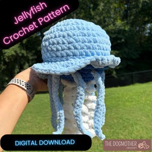 Jolene the Jellyfish Crochet Pattern, Amigurumi Crochet, Crochet Pattern, Crochet Plushie, Summer Crochet Pattern, Beginner Friendly Crochet