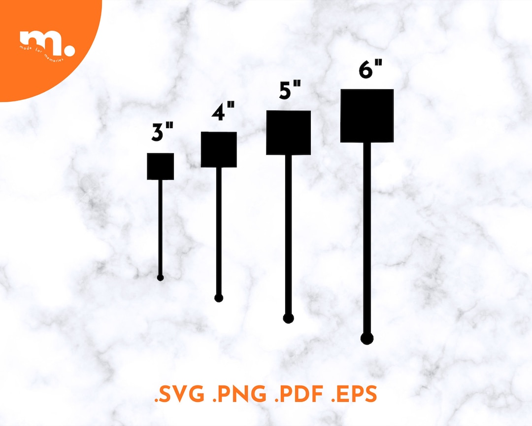 Stir Sticks Template SVG Files Swizzle Sticks Template Svg Template