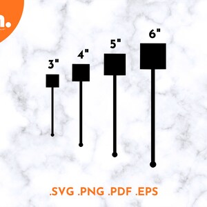 Stir Sticks Template SVG Files | Swizzle Sticks Template svg | Template Laser Cut File | Drink Stick SVG | Cocktail Stirrer Template SVG