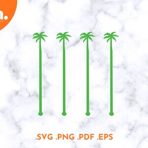Palm Tree Drink Stirrers Svg File | Palm Tree Swizzle Sticks Laser Cut File | Palm Tree Stir Stick | Cricut Svg | Glowforge Svg | Beach Svg