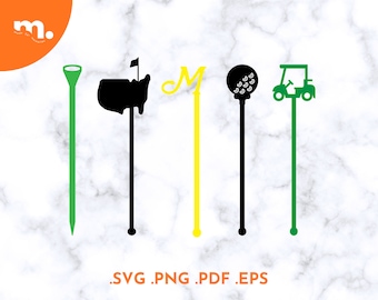 Golf Drink Stirrers SVG | Laser Cut File (Digital Download)