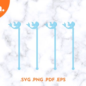 Mermaid Drink Stirrer | Mermaid Swizzle Stick | Mermaid Stir Stick | Mermaid SVG | Mermaid Drink Cut File | Mermaid SVG | Mermaid Cut Files