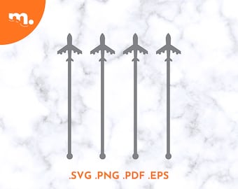 Airplane Drink Stirrers SVG File | Airplane Stir Stick Laser Cut File | Airplane Swizzle Sticks SVG | Airplane Cut File | Airplane SVG