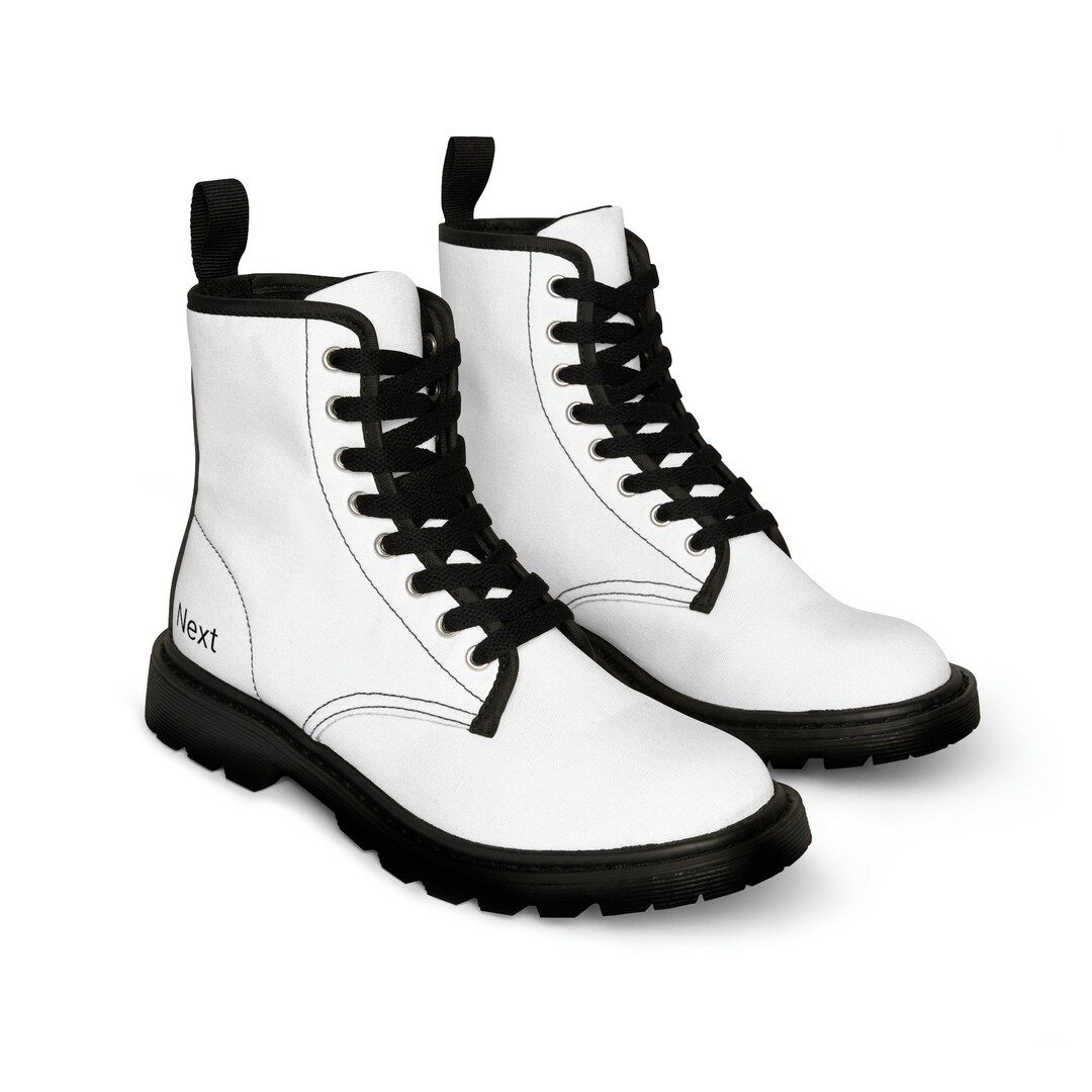 Men's White Boots Etsy
