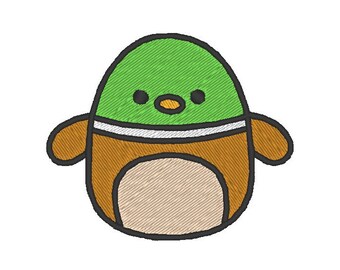 Avery the Duck squishmallow embroidery design