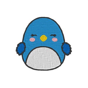 Squishmallows Plüschtier 'Sam The Eagle' – 20,3 Cm, Blau, Kuschelweich