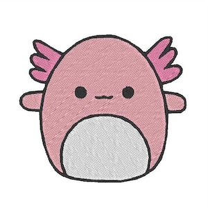 Squishmallow Archie der Axolotl Stickdesign