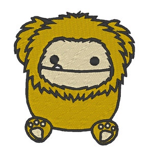 Squishmallow Benny Bigfoot embroidery design