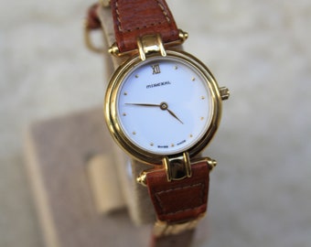 Vintage Mirexal Women Watch / Vintage Swiss made women watch from 1990s / Gold watch / Minimalist women watch / Women watch