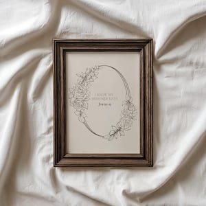 Floral Girls Decor Digital Print Minimal Scripture Aesthetic Bible Verse Wall Art