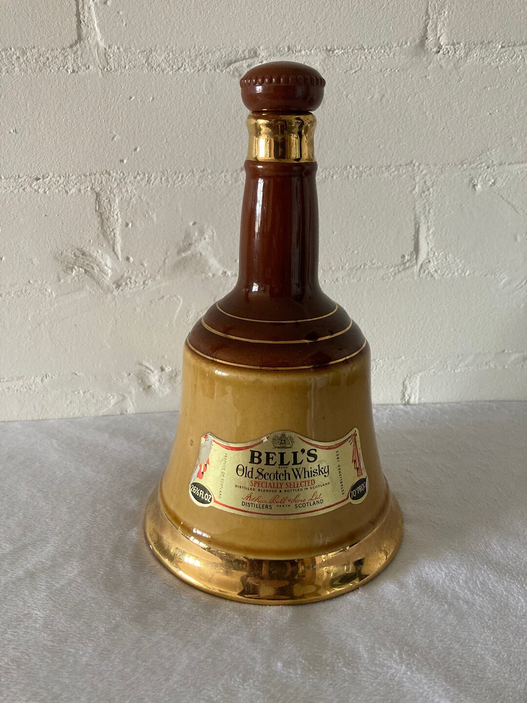 Collectable Vintage Bells Whiskey Bell Shape Bottle Etsy UK