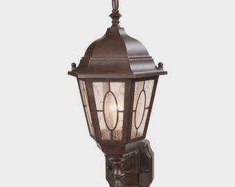 Outdoor Motion Sensor Wall Light Waterproof LED Porch Lantern Security Dusk Dawn