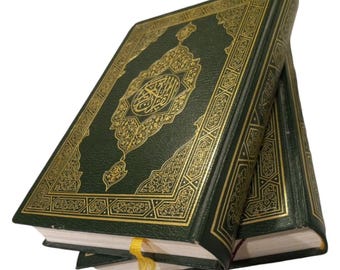 Décor Vintage Qur'an Koran for Display Meaningful Collectible Calligraphy Gift
