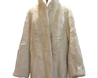 Classy Evening Formal Midi Coat Boxy White Elegant Warm statement sleeve