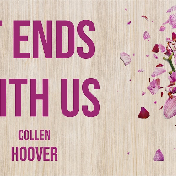 Book "It ends with us" powerpoint template/ school presentation / booktok