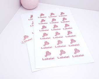 Stickerbogen mit deinem Logo
