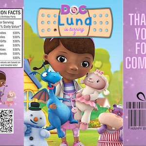 Doc Mcstuffins Chip Bag Design