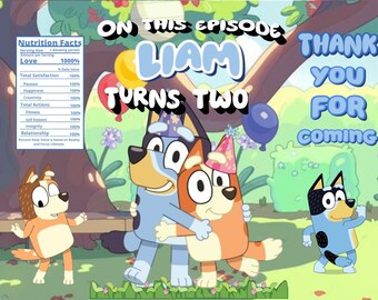 Bluey chip Bag Design