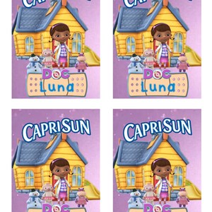 Doc Mcstuffins Caprisun label