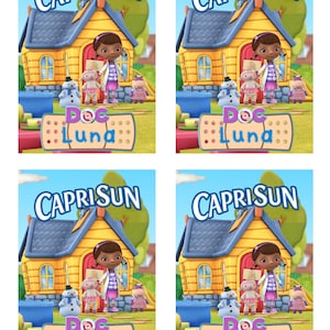 Doc Mcstuffins Caprisun label