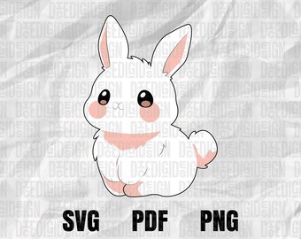 Lapin mignon Svg, Svg lapin, lapin de Pâques