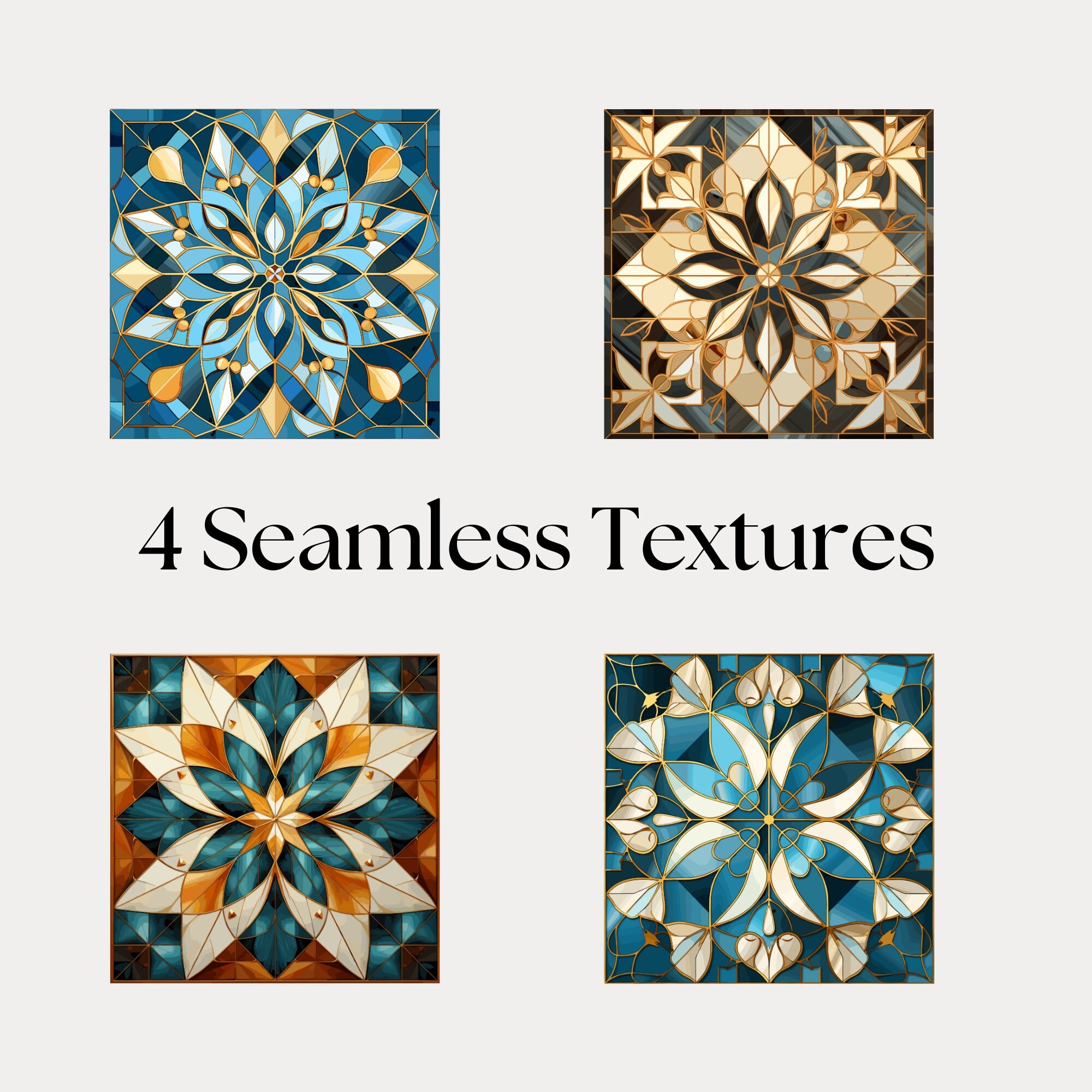 Unique Inlay Pattern - High-quality Seamless Texture - Digital Download ...