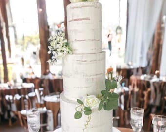 Fake naked wedding cake