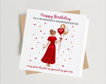 Birthday Card for her | Granddaughter, Daughter, Niece and More