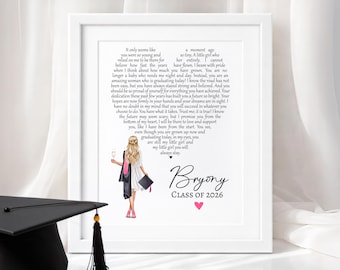 Personalised Graduation Keepsake Gift | Daughter Graduate Present from Parents | Class of 2026
